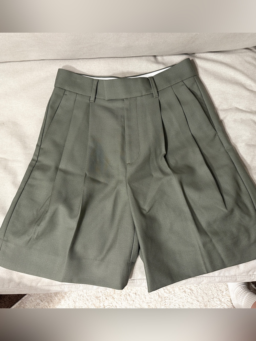 Banana Republic Olive Green Trouser Bermuda Shorts